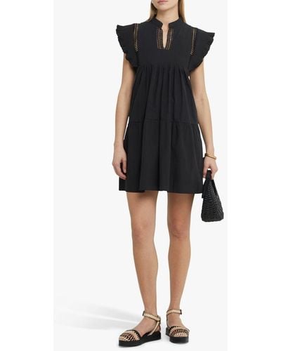 KOURT Callan Mini Cotton Midi Dress - Black