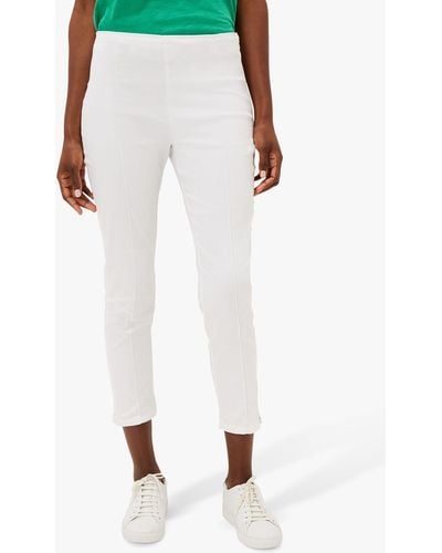 Phase Eight Miah Cropped Jeggings - White