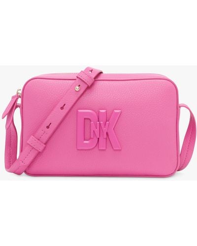 DKNY 7th Avenue Leather Camera Bag - Pink