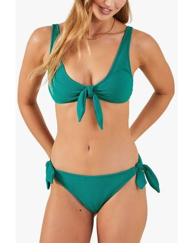 Accessorize Bunny Tie Bikini Bottoms - Green