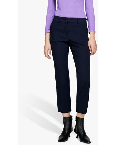 Sisley Cropped Trousers - Blue