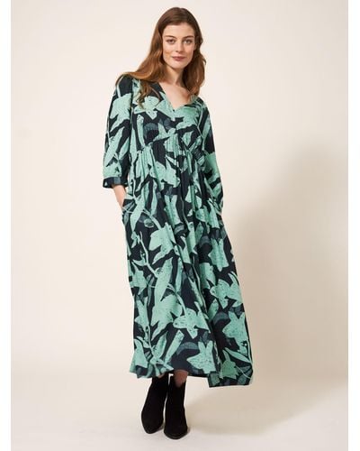 White Stuff Lucy Eco Vero Midi Dress - Green