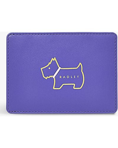 Radley Heritage Dog Outline Small Travel Cardholder - Purple