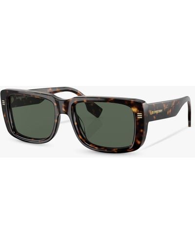Burberry Be4376u Jarvis Rectangular Sunglasses - Grey