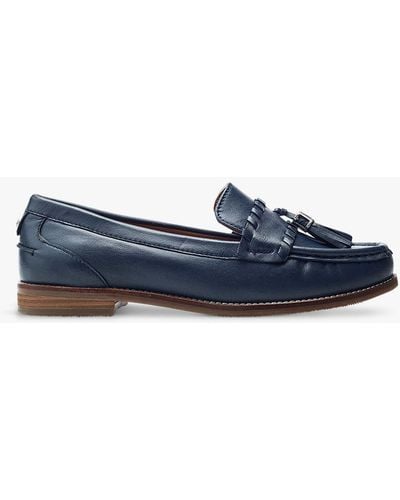 Moda In Pelle Espelette Leather Loafers - Blue