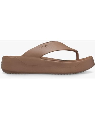 Crocs™ Getaway Platform Flip-flops - Brown