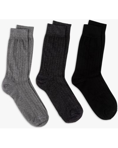 Totes Italian Cotton Blend Ankle Socks - Black