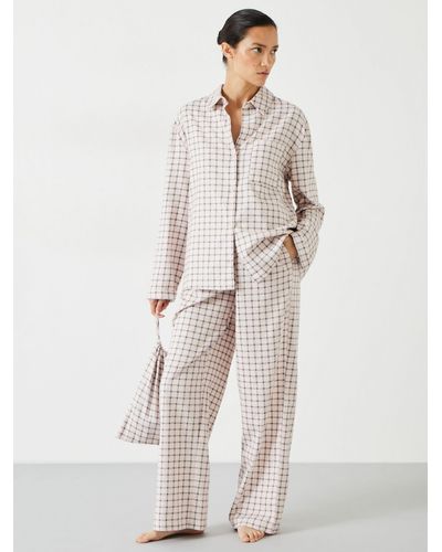Hush Luella Brushed Twill Pyjamas - Natural