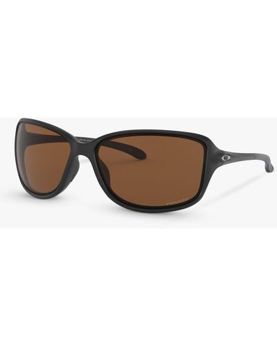 Oakley Oo9301 Cohort Prizm Polarised Rectangular Sunglasses - Brown