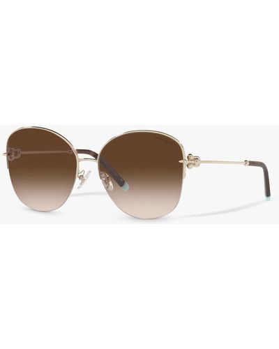 Tiffany & Co. Tf3082 Pillow Shape Sunglasses - Brown
