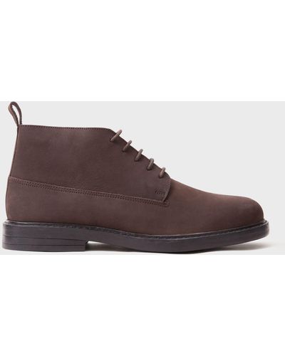 Crew Desert Leather Boots - Brown