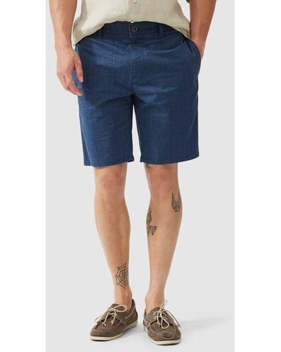 Rodd & Gunn Sacred Hill Cotton Straight Fit Bermuda Shorts - Blue