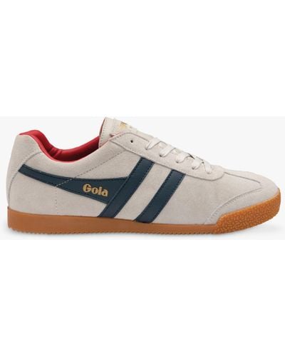 Gola Classics Harrier Suede Lace Up Trainers - White