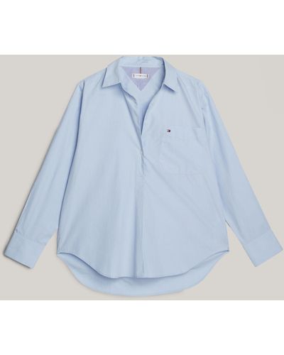 Tommy Hilfiger Tommy Adaptive Easy Fit Shirt - Blue