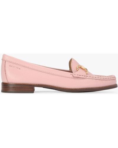 Carvela Kurt Geiger Click Leather Slip On Loafers - Pink