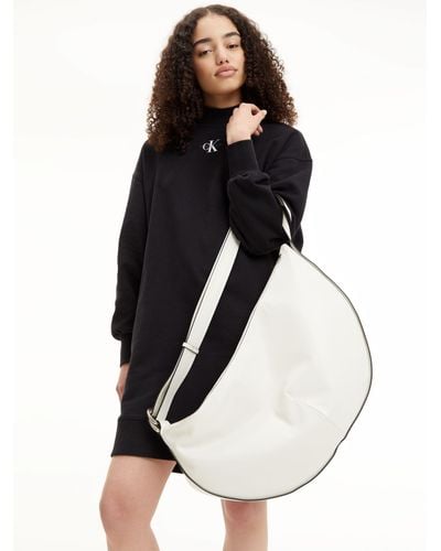 Calvin Klein Large Crescent Bag - Black