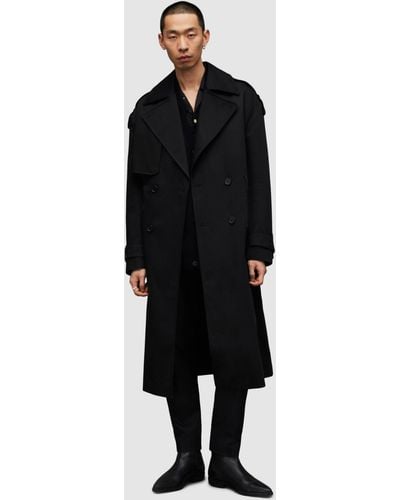 AllSaints Spencer Trench Coat - Black
