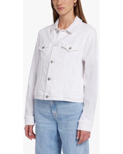 7 For All Mankind Classic Trucker Jacket - White