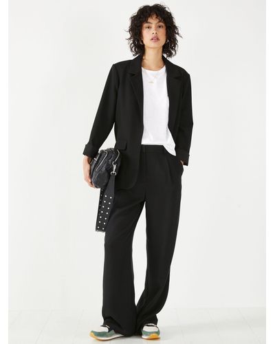Hush Avery Wide Tailored Trousers - Black