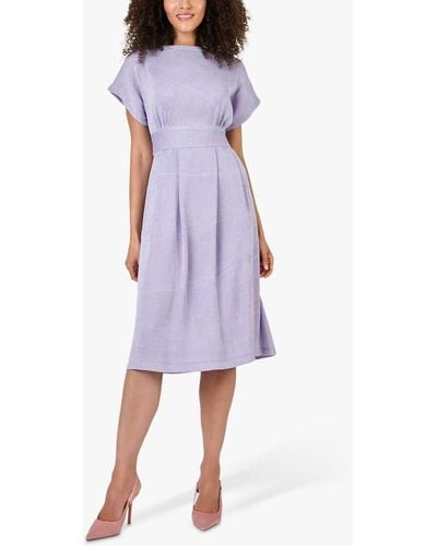 Closet Kimono Sleeve Midi Dress - Purple