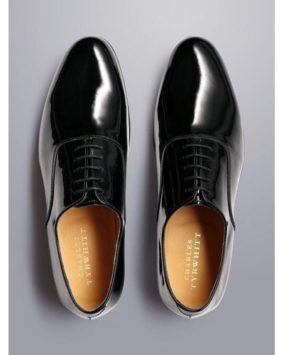 Charles Tyrwhitt Patent Oxford Shoes - Black