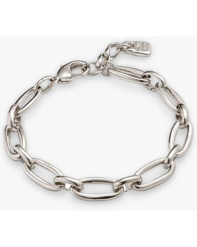 Uno De 50 Alien Oval Link Chain Bracelet - Metallic