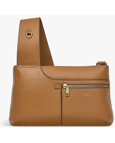 Radley Pockets Icon Small Zip Top Cross Body Bag - Brown
