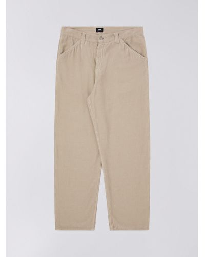 Edwin Sly Relaxed Fit Corduroy Trousers - Natural