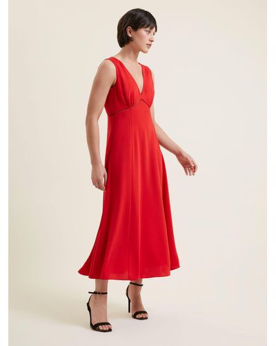 Great Plains Marylebone Midi Dress - Red