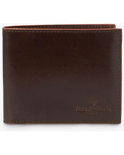 Simon Carter Edge Leather Wallet - Brown
