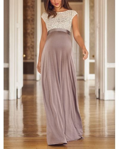 TIFFANY ROSE Embroidered Sequin Maternity Dress - Multicolour