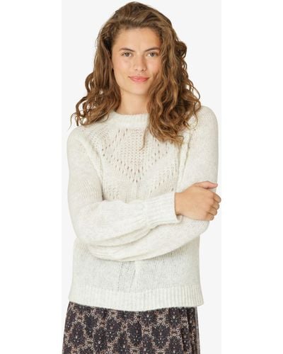 Noa Lucia Wool Blend Knitted Jumper - White