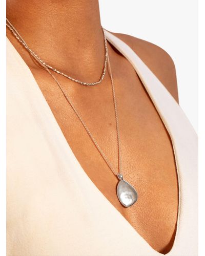 Monica Vinader Deia Locket Necklace - Natural