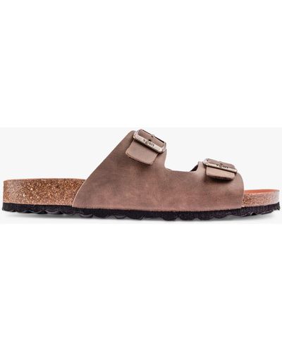 V.Gan Mango Double Strap Footbed Sandals - Brown
