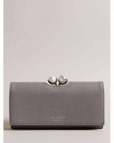 Ted Baker Rosyela Grained Leather Purse - Grey