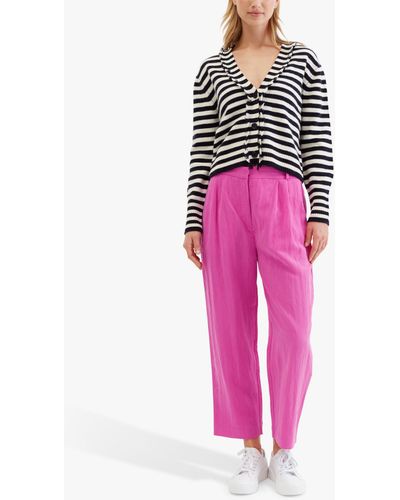 Chinti & Parker Plain Cropped Trousers - Pink