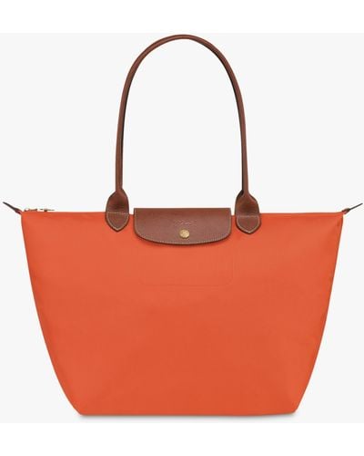 Longchamp Le Pliage Original Large Shoulder Bag - Orange