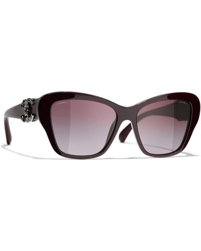 Chanel Ch5458 Butterfly Sunglasses - Brown