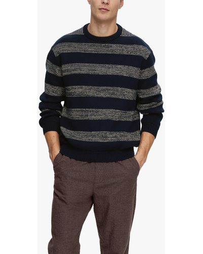 SELECTED Knitted Pullover Jumper - Black