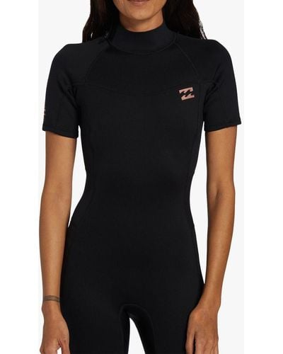 Billabong 202 Foil Fl Short Sleeve Spring Wetsuit - Black