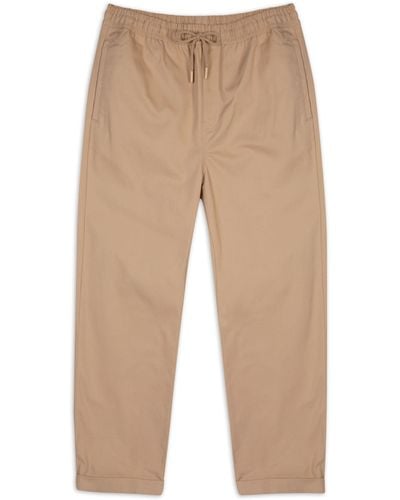 Chelsea Peers Cotton Relaxed Chinos - Natural