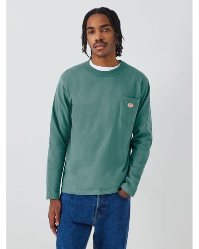 Armor Lux Heritage Pocket Long Sleeve T-shirt - Green