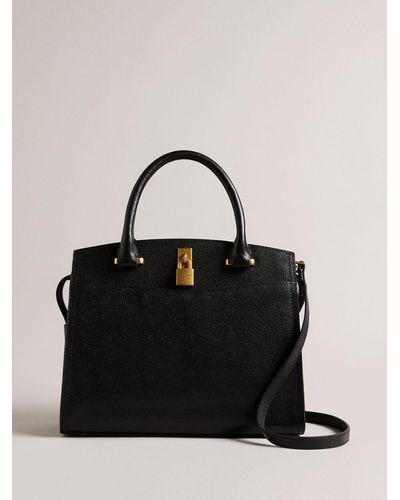 Ted Baker Myfair Leather Grab Bag - Black