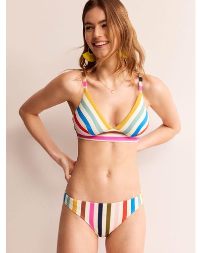 Boden Arezzo Texture Stripe Bikini Bottoms - Multicolour