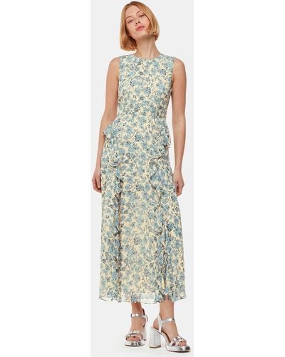 Whistles Shaded Floral Nellie Maxi Dress - Green