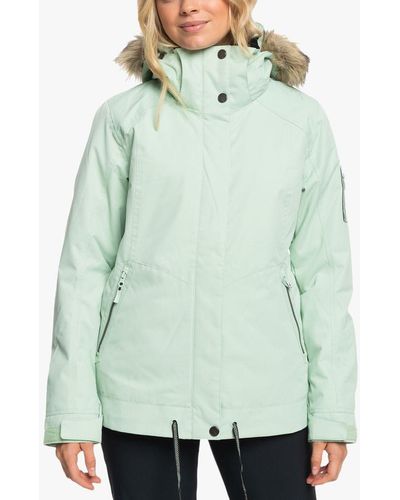 Roxy Meade Waterproof Snow Jacket - Green