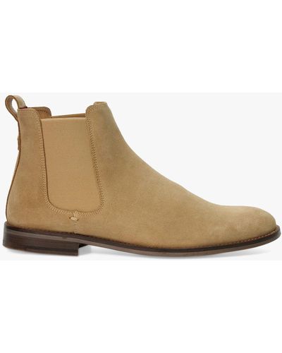 Dune Creatives Suede Chelsea Boots - Natural