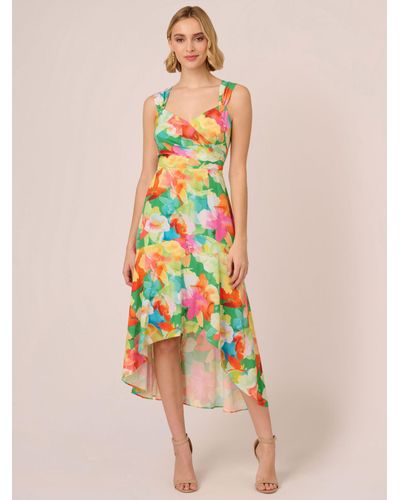 Adrianna Papell Floral Hi-low Dress - Multicolour