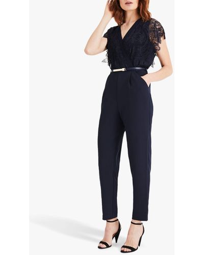 Phase Eight Amira Lace Top Jumpsuit - Blue