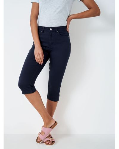 Crew Mia Cropped Trousers - Blue